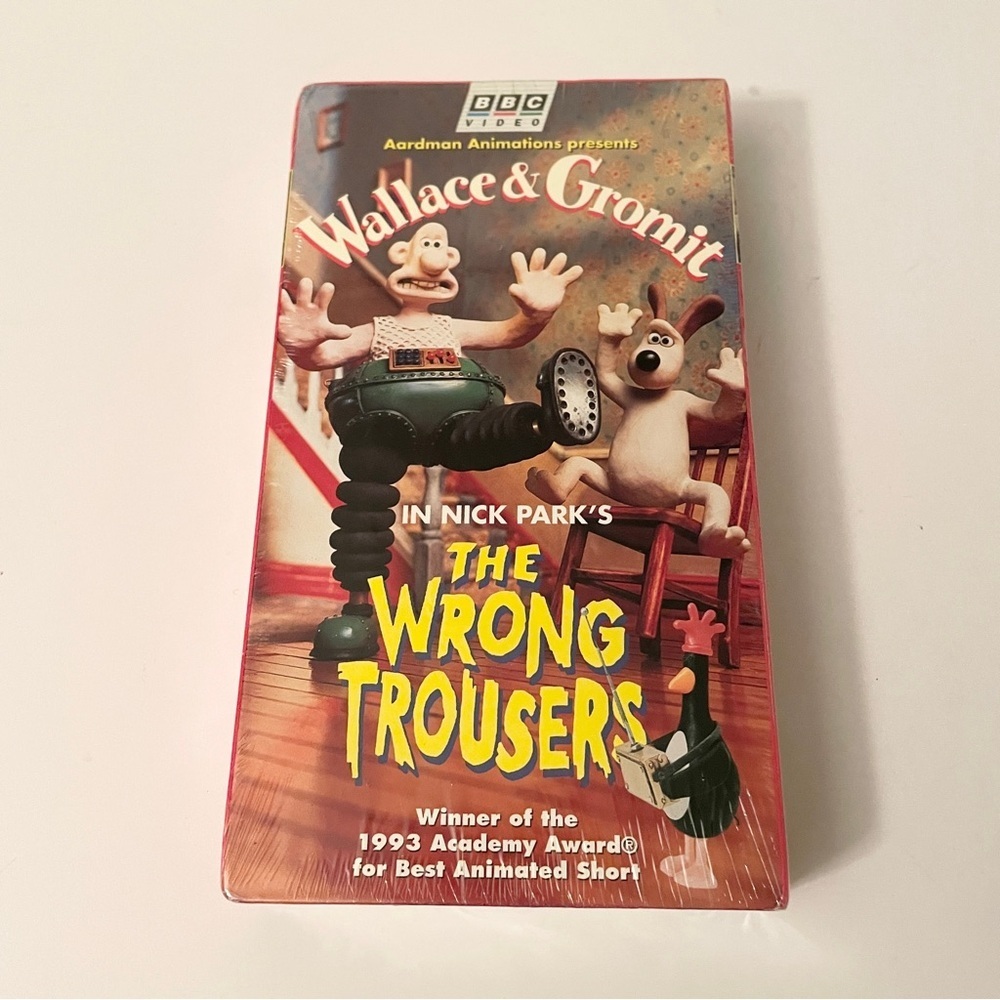 Wallace & Gromit: The Wrong Trousers VHS Sealed Vintage BBC Video